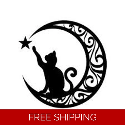 Celestial Cat Star Moon Die Cut Vinyl Decal sticker Celestial Cat Star Moon Die Cut Vinyl Decal sticker